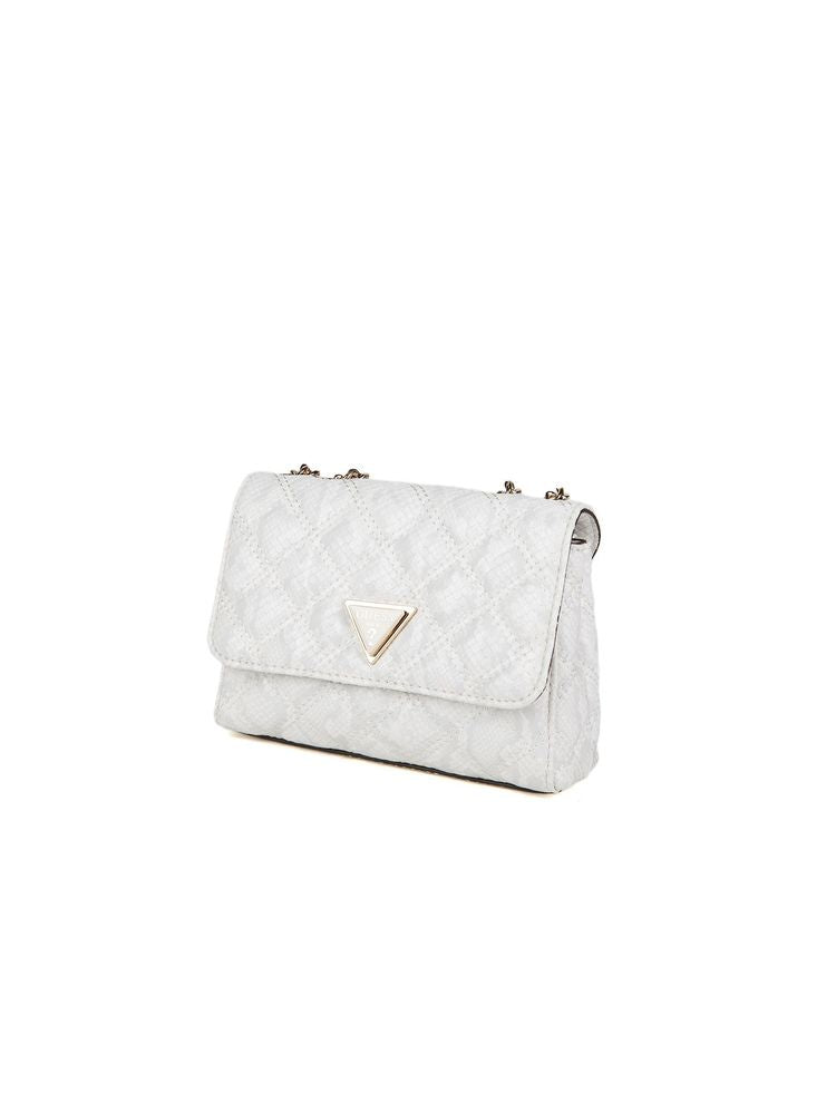 Guess Shoulder Bag — White Polyurethane