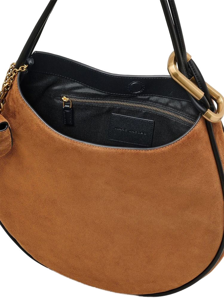 Marc Jacobs Suede Hobo Shoulder Bag — Copper Cow Leather