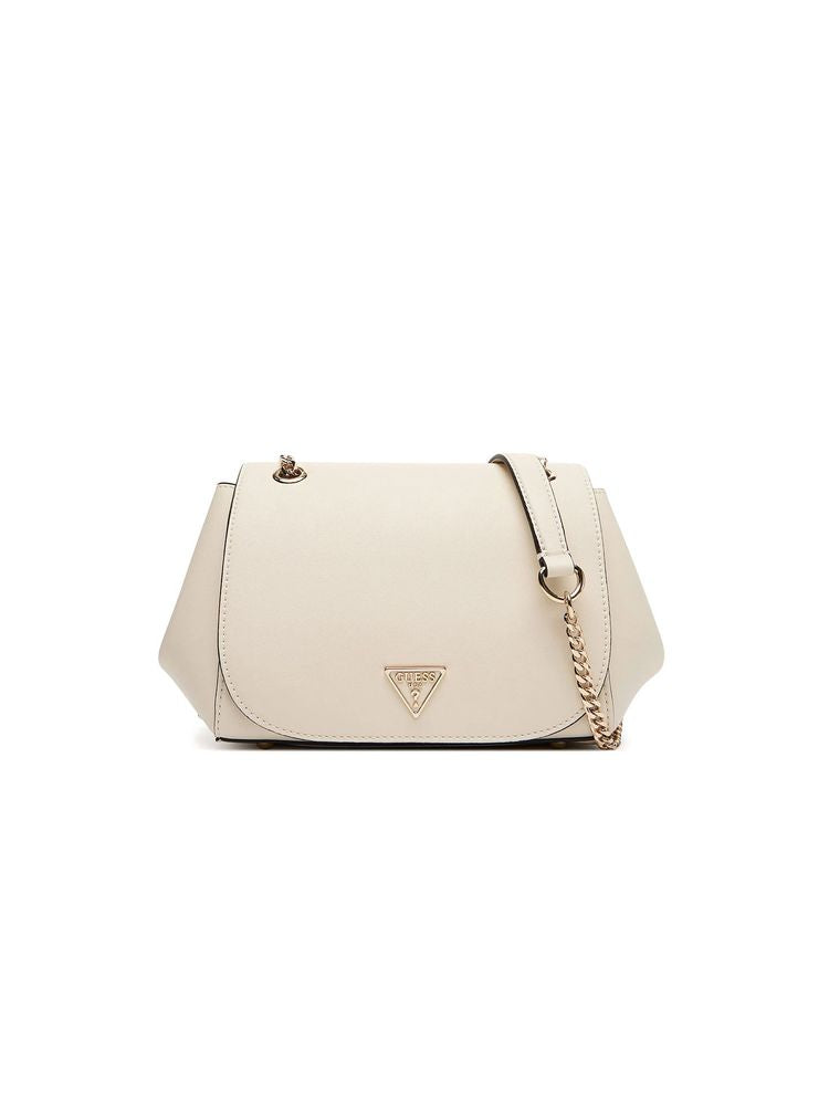 Guess Talent Crossbody Bag — White Polyurethane