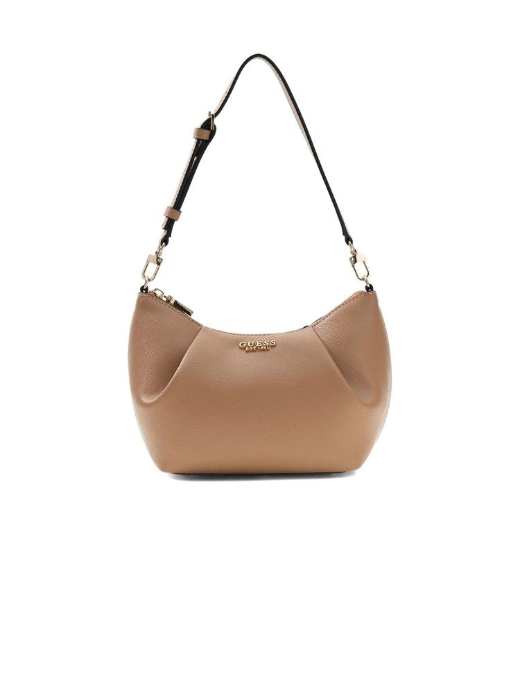 Guess Amorette Shoulder Bag — Beige Polyurethane