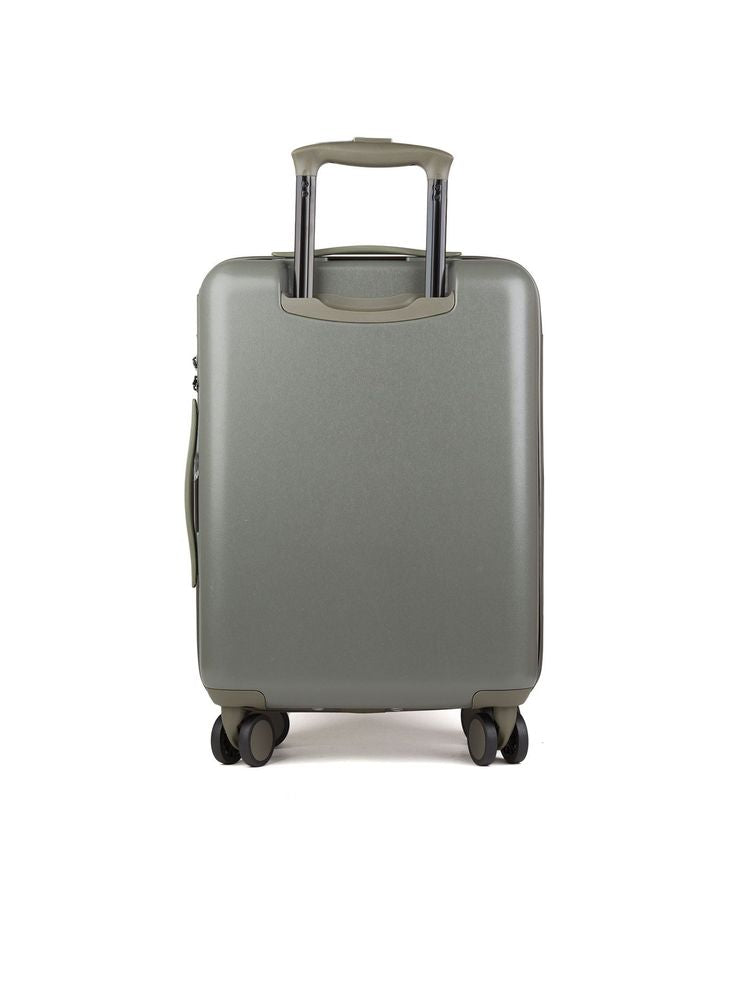 Momo Design Travel Trolley Bag — Green Metallic Fiber Hand