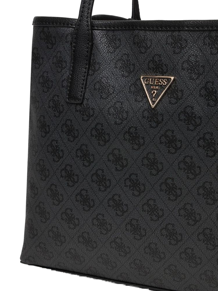 Guess Tote Bag — Black Polyurethane