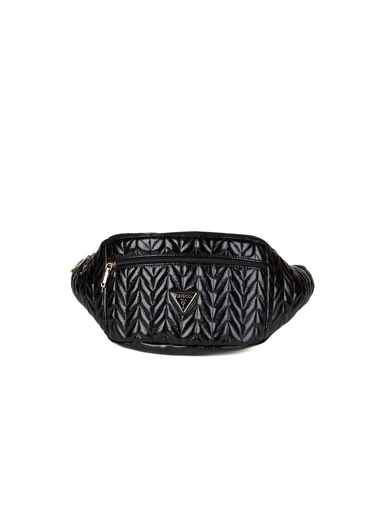 Guess Cheryl Belt Bag — Black Polyurethane