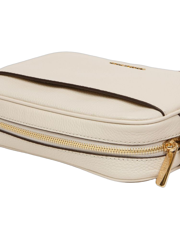 Michael Kors Crossbody Bag — Beige Leather