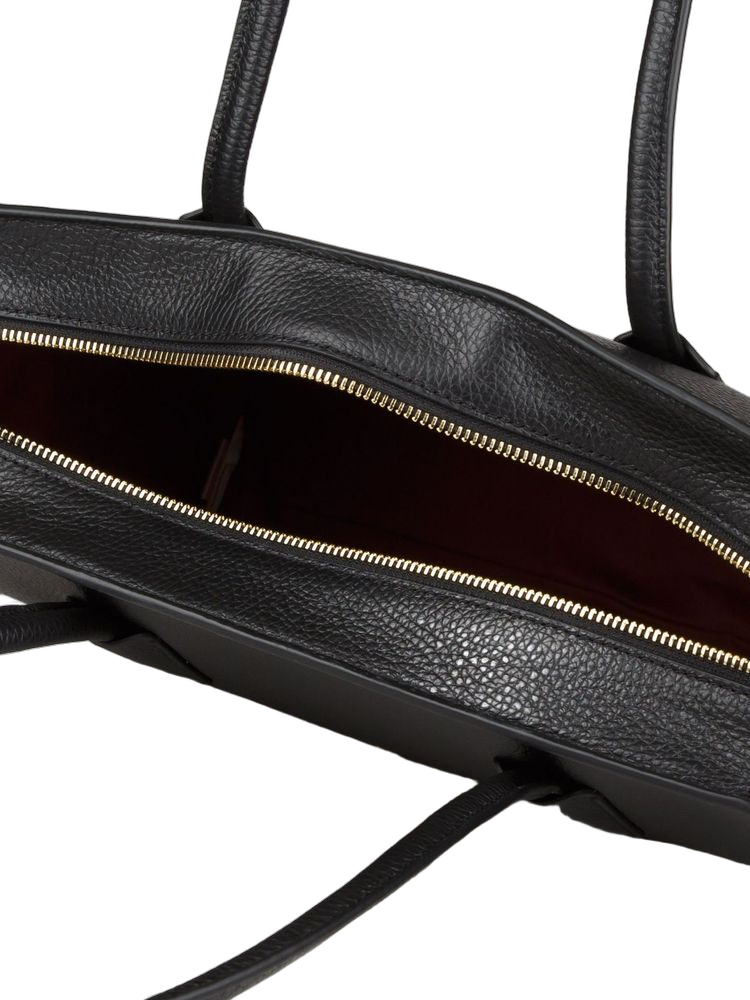 Coccinelle Myrtha26 Shoulder Bag — Black Cowhide