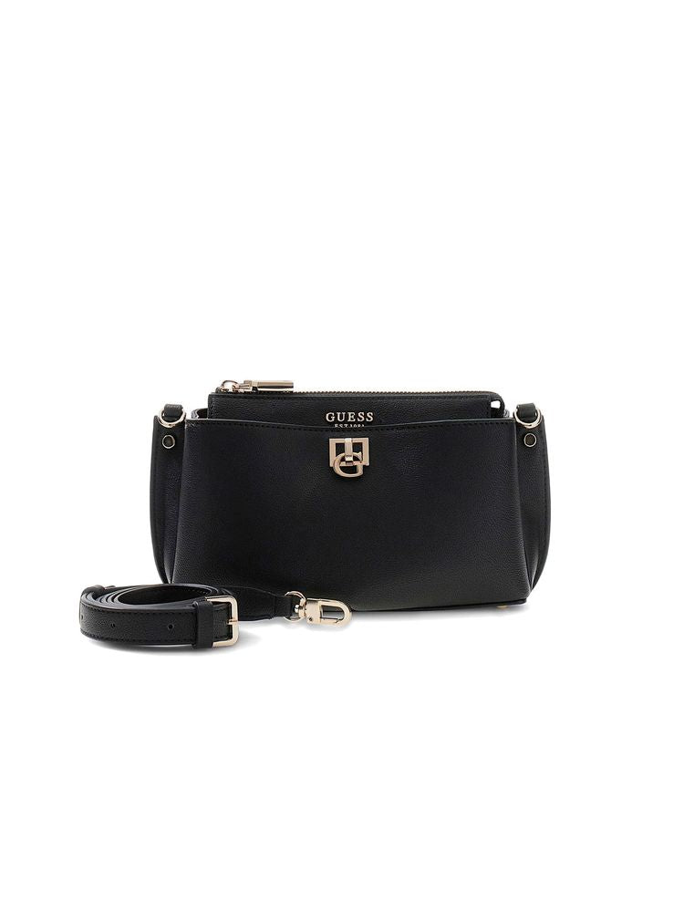 Guess Bianca Crossbody Bag — Black Polyurethane