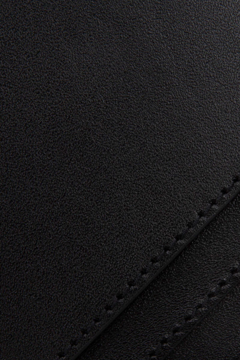 Saint Laurent Calfskin Card Case — Black Calf Skin Wallet