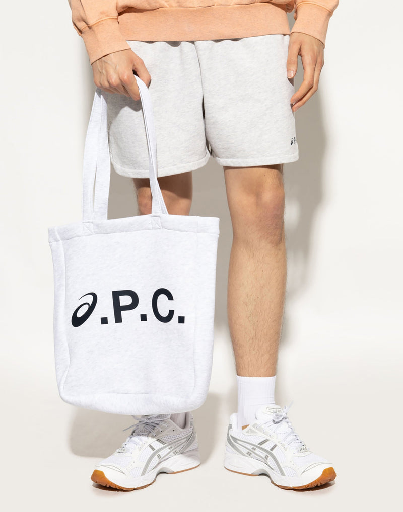 A.p.c. Lou Tote Bag — Gray Cotton