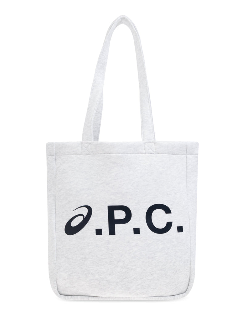 A.p.c. Lou Tote Bag — Gray Cotton
