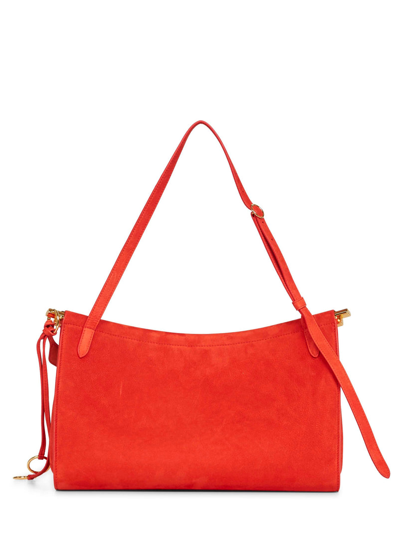 Alaïa Le Click Pocket 35 Shoulder Bag — Orange Calf Leather