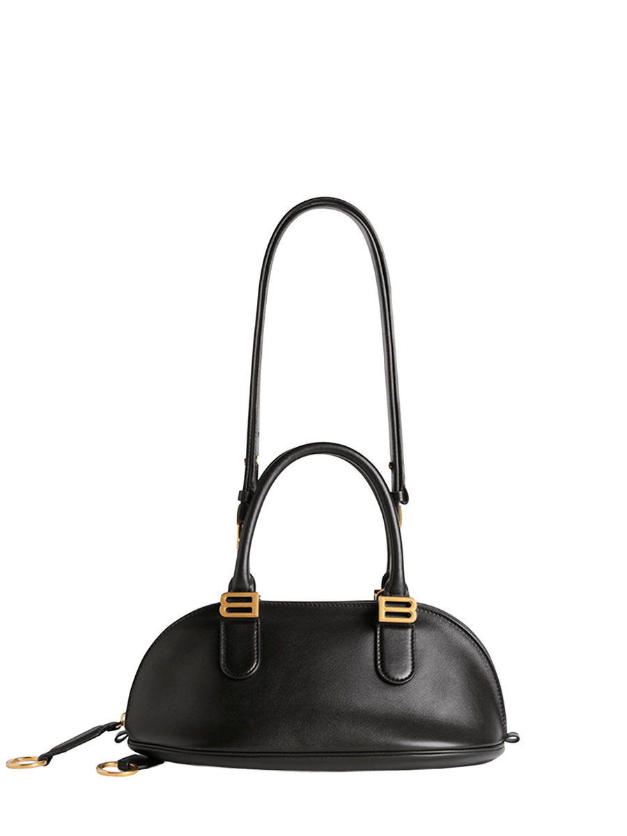 Balenciaga Bolero Shoulder Bag — Black Calf Leather