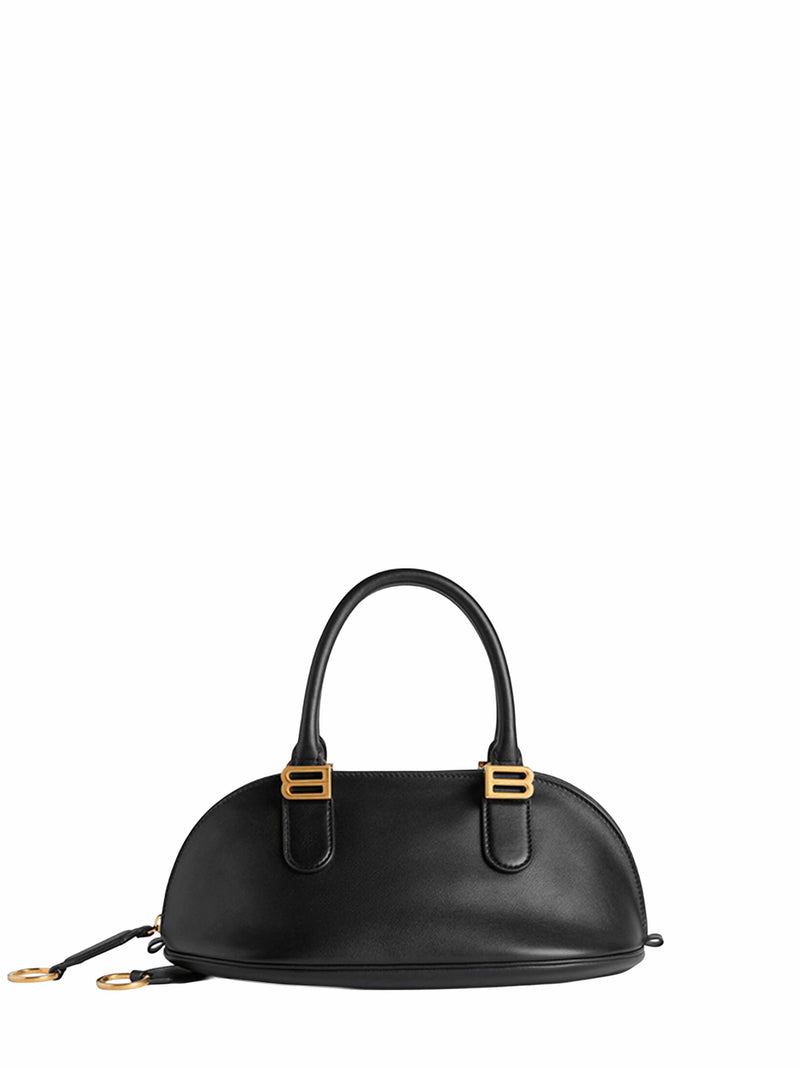 Balenciaga Bolero Shoulder Bag — Black Calf Leather