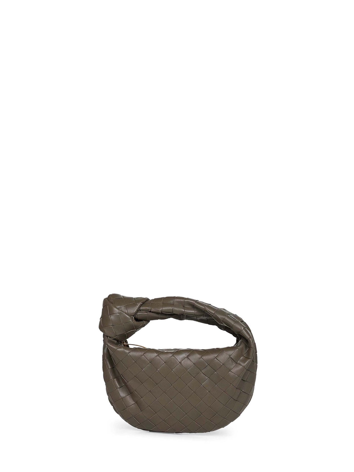 Bottega Veneta Top Handle Bag — Green Lambskin