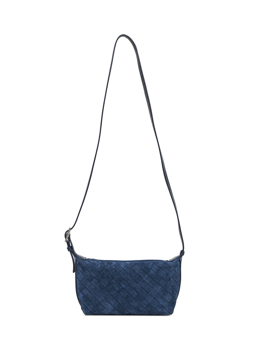 Bottega Veneta Crossbody Bag — Blue Calf Leather