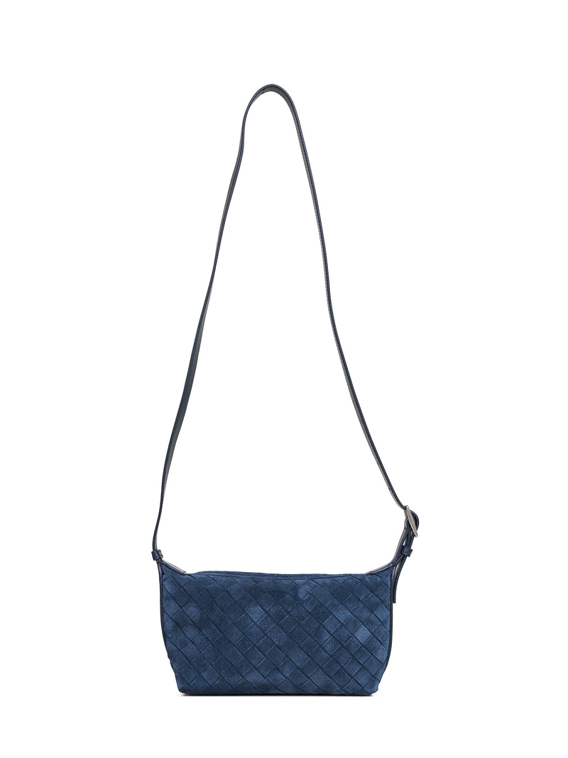 Bottega Veneta Crossbody Bag — Blue Calf Leather