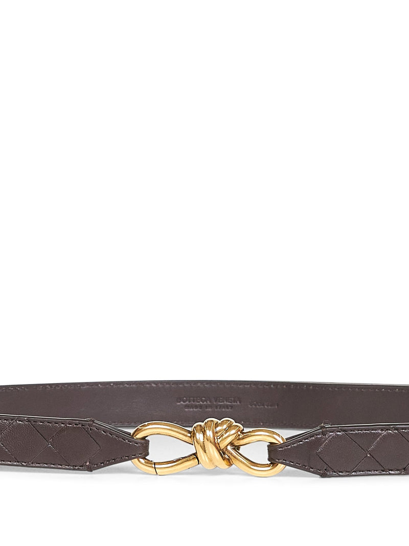 Bottega Veneta Belt — Brown Furs & Skins - Lamb Skin