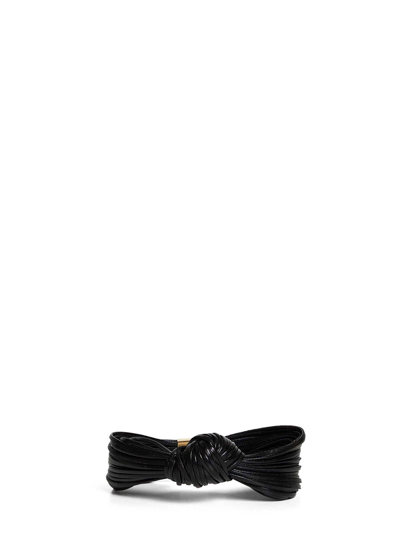 Bottega Veneta Knot Bracelet — Black Lambskin Bracelets