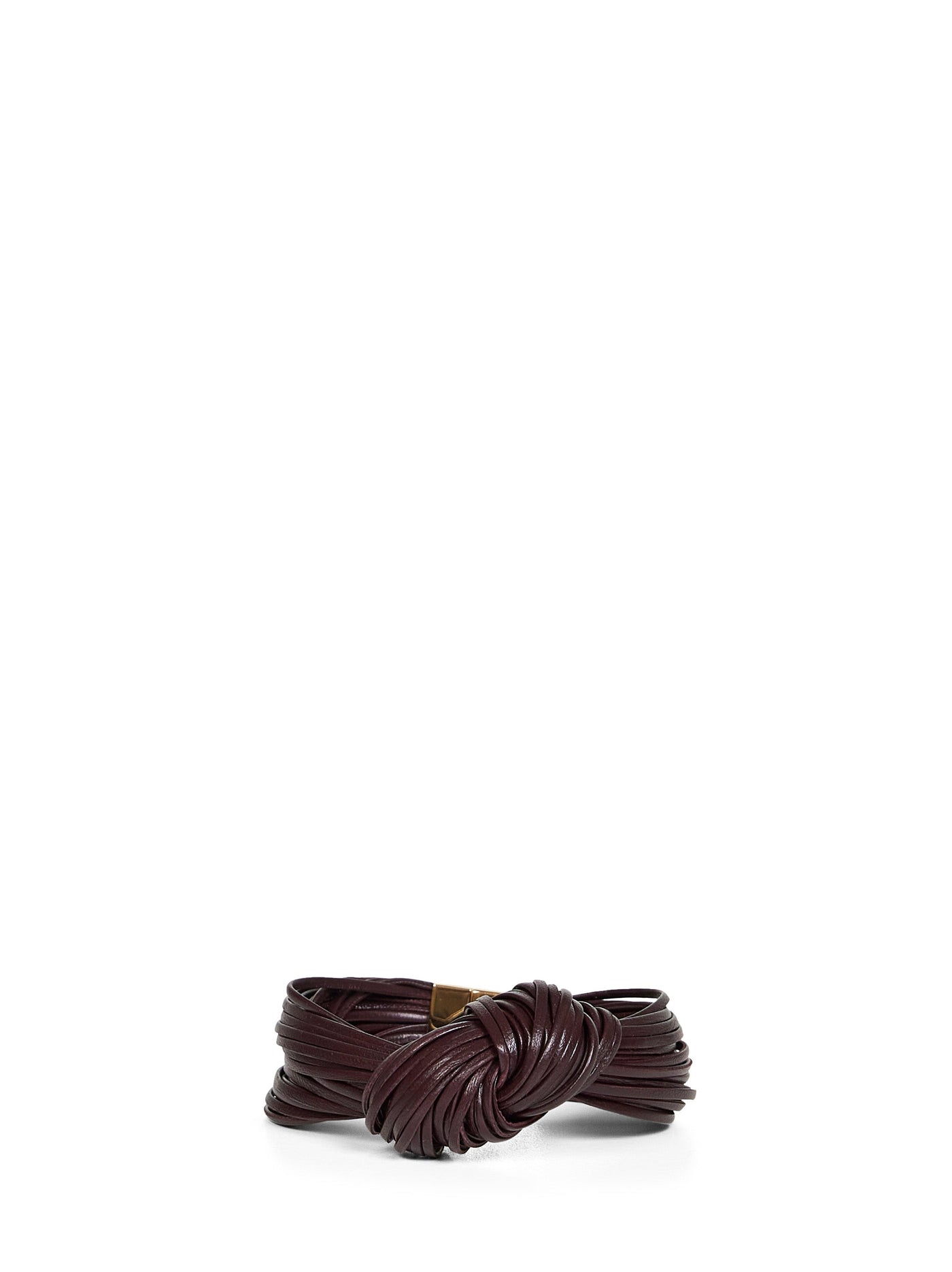 Bottega Veneta Knot Bracelet — Red Lambskin Bracelets