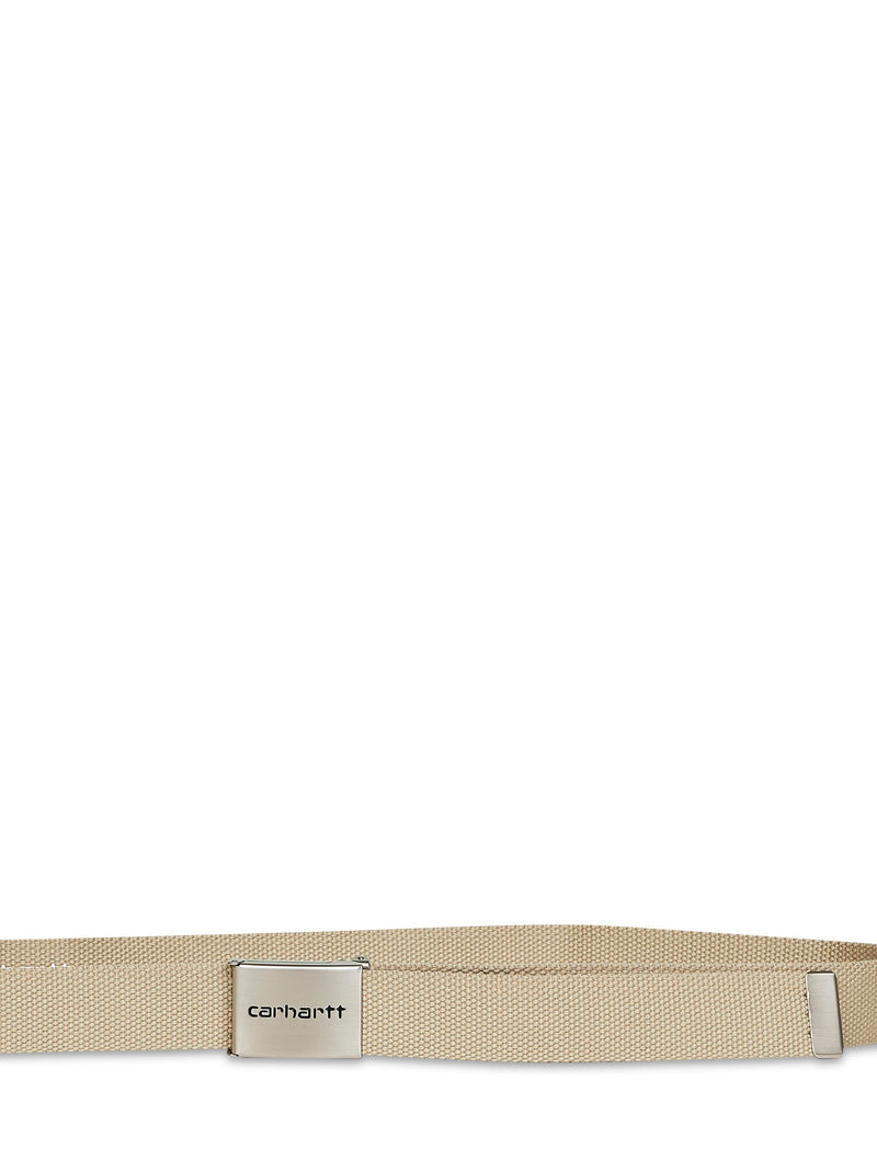 Carhartt Wip Clip Buckle Canvas Belt — Beige Polyester