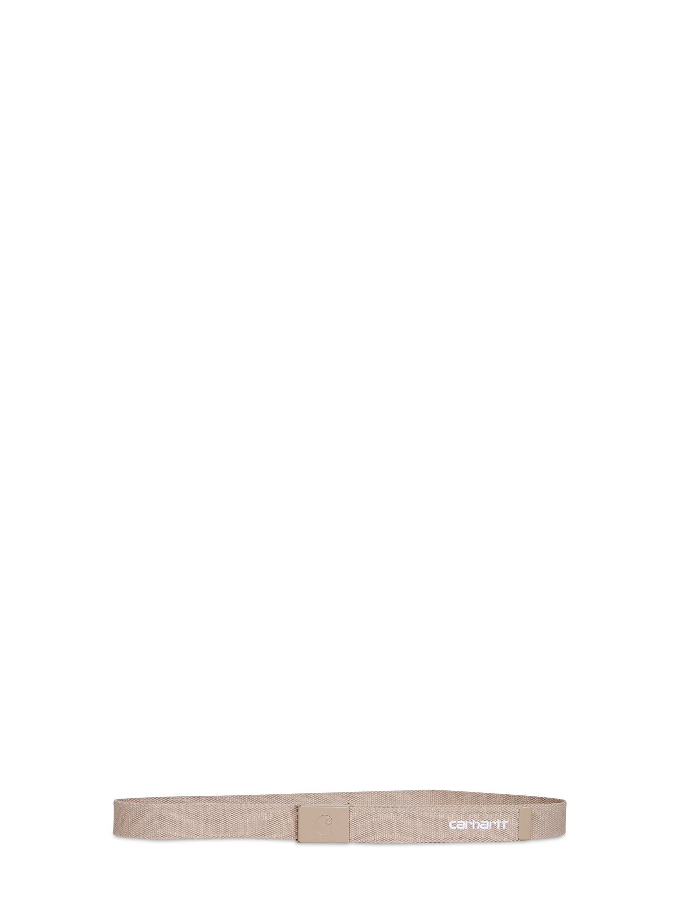 Carhartt Wip C-Logo Clip Buckle Belt — Beige Polyester