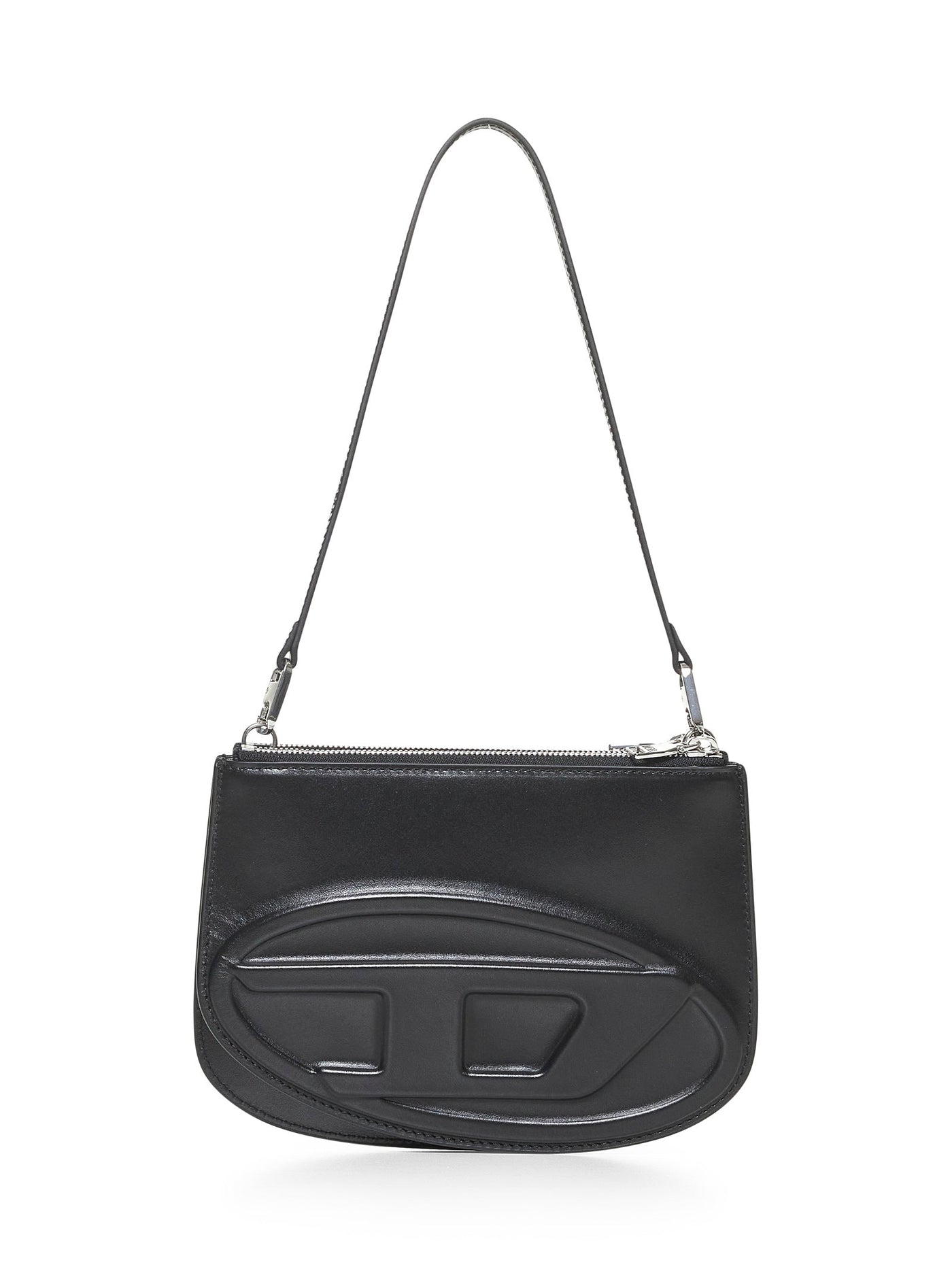 Diesel Shoulder Bag — Black Bovine Leather