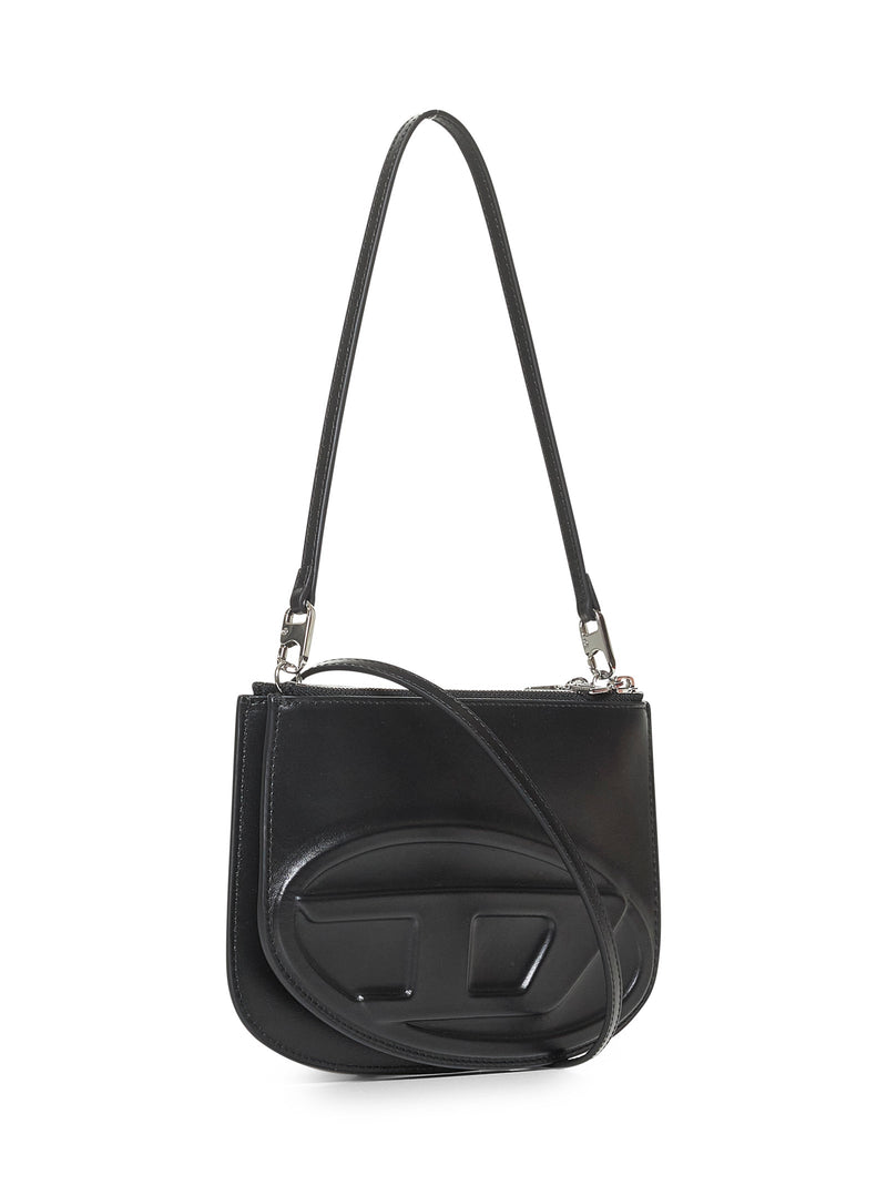 Diesel Shoulder Bag — Black Bovine Leather