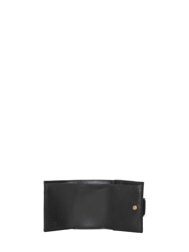 Fendi Quilted Lamb Skin Wallet — Black & Purses