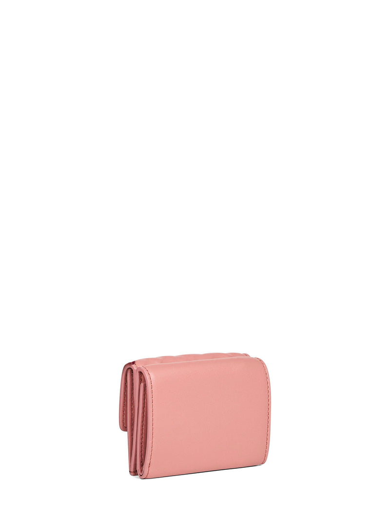 Fendi Quilted Lambskin Tri-Fold Wallet — Pink & Purses