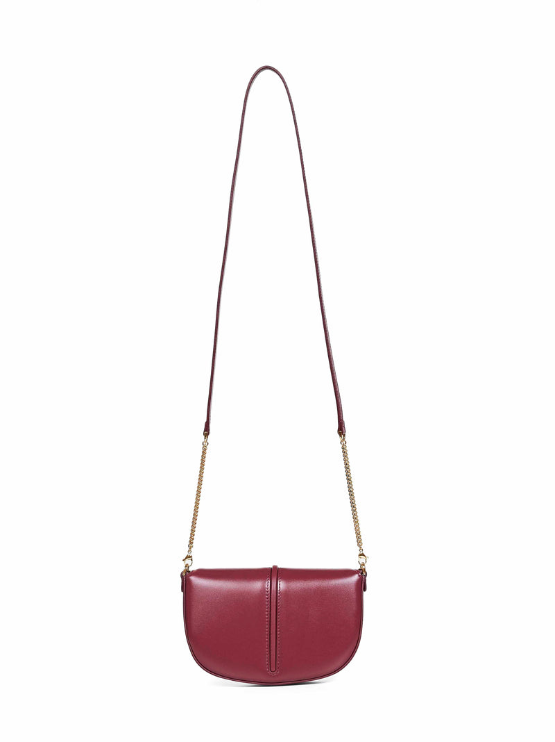 Fendi Fendigraphy Crossbody Bag — Red Calf Leather