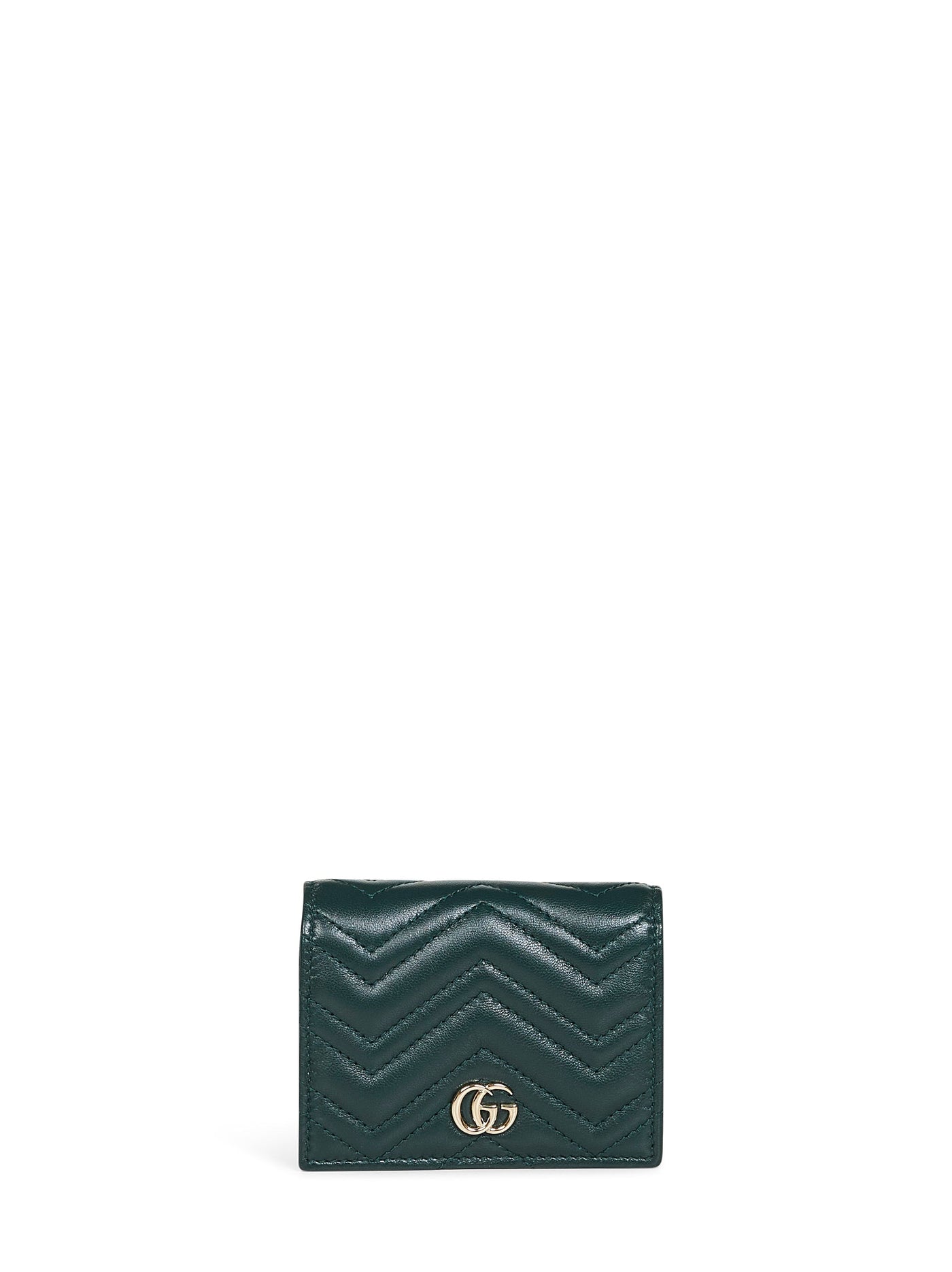 Gucci Card Case — Green Lambskin Wallet