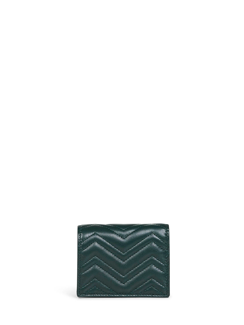 Gucci Card Case — Green Lambskin Wallet