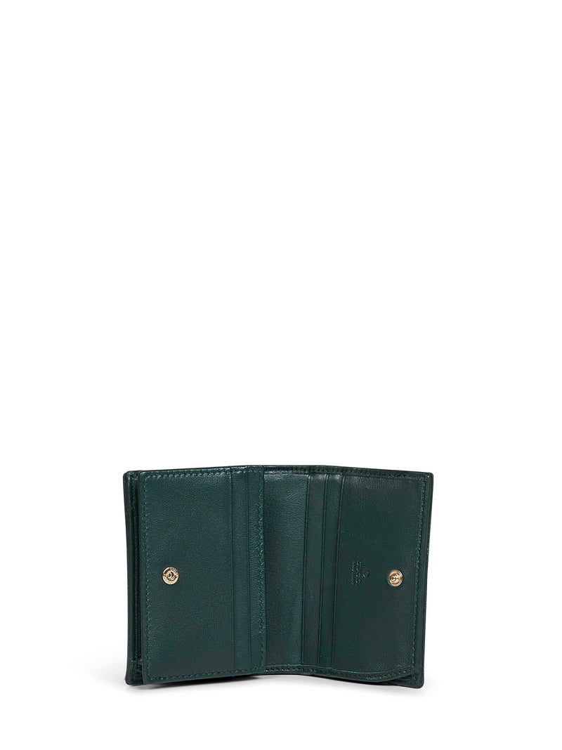 Gucci Card Case — Green Lambskin Wallet