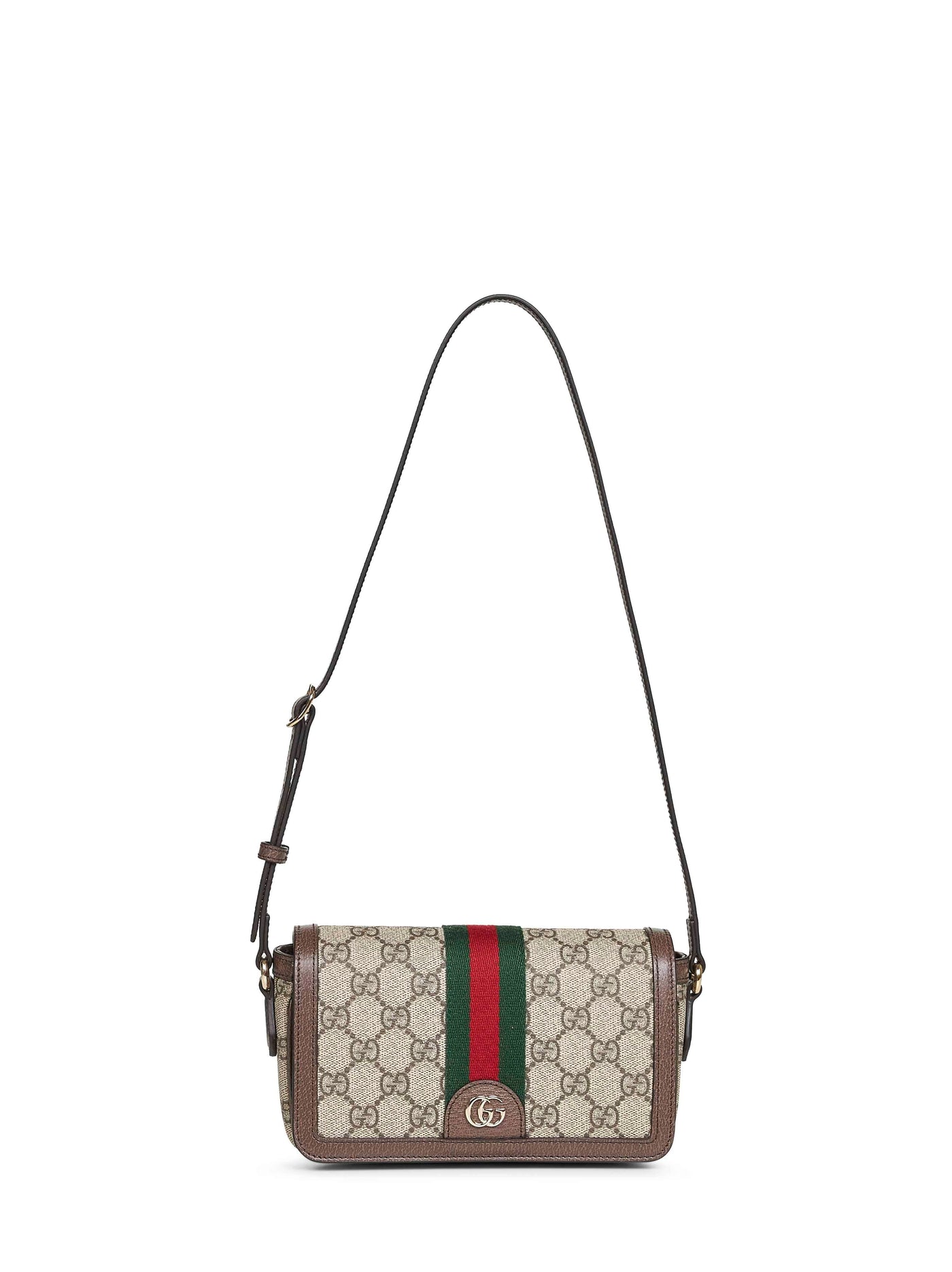 Gucci Ophidia Shoulder Bag — Beige Polyurethane