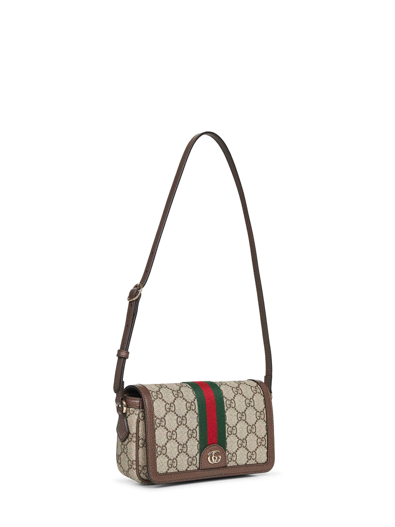 Gucci Ophidia Shoulder Bag — Beige Polyurethane