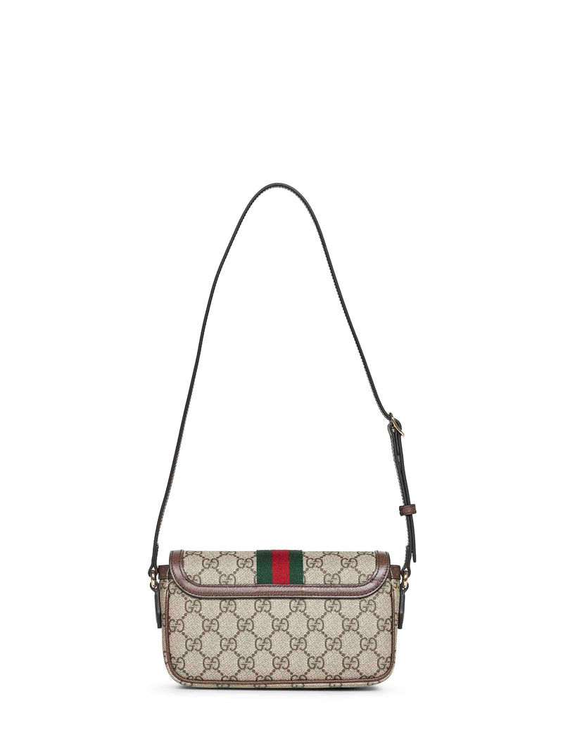 Gucci Ophidia Shoulder Bag — Beige Polyurethane