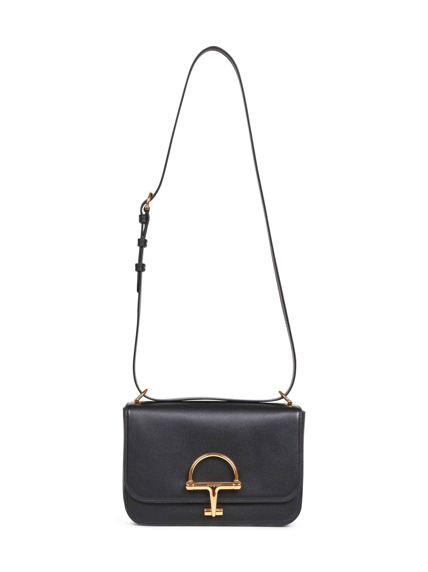 Gucci Siena Shoulder Bag — Black Calf Leather