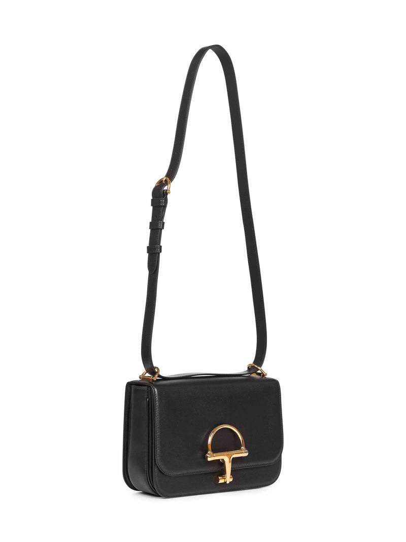 Gucci Siena Shoulder Bag — Black Calf Leather