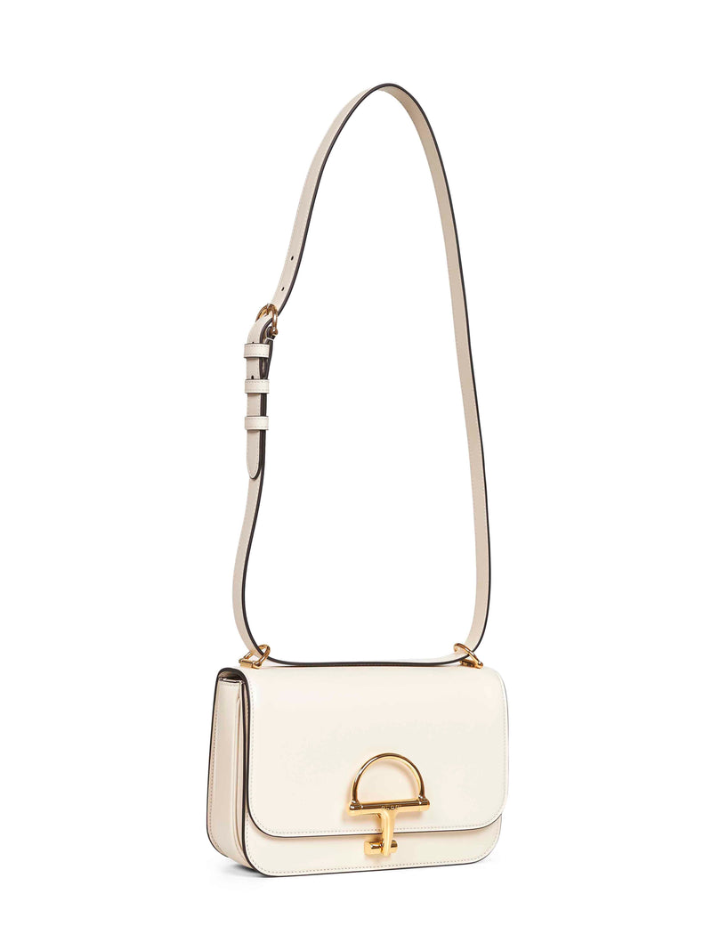 Gucci Siena Shoulder Bag — White Calf Leather