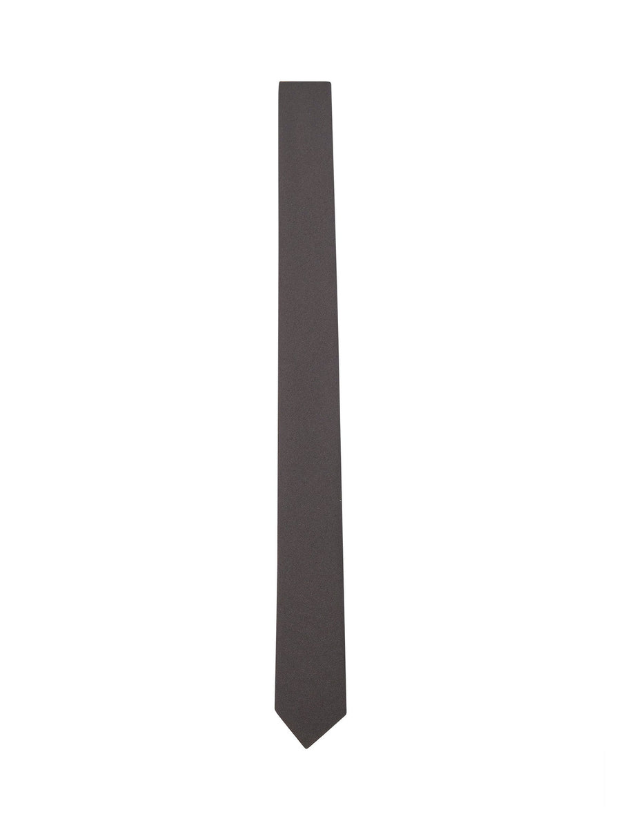 Gucci Crepe-Effect Polyester Necktie — Brown Neckties