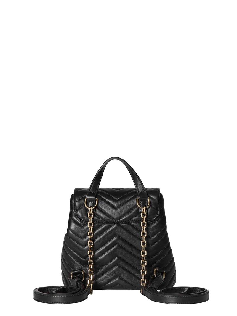 Gucci Rosso Ancora Top Handle Bag — Black Lambskin
