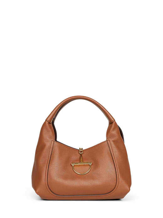 Gucci Softbit Shoulder Bag — Brown Calf Leather