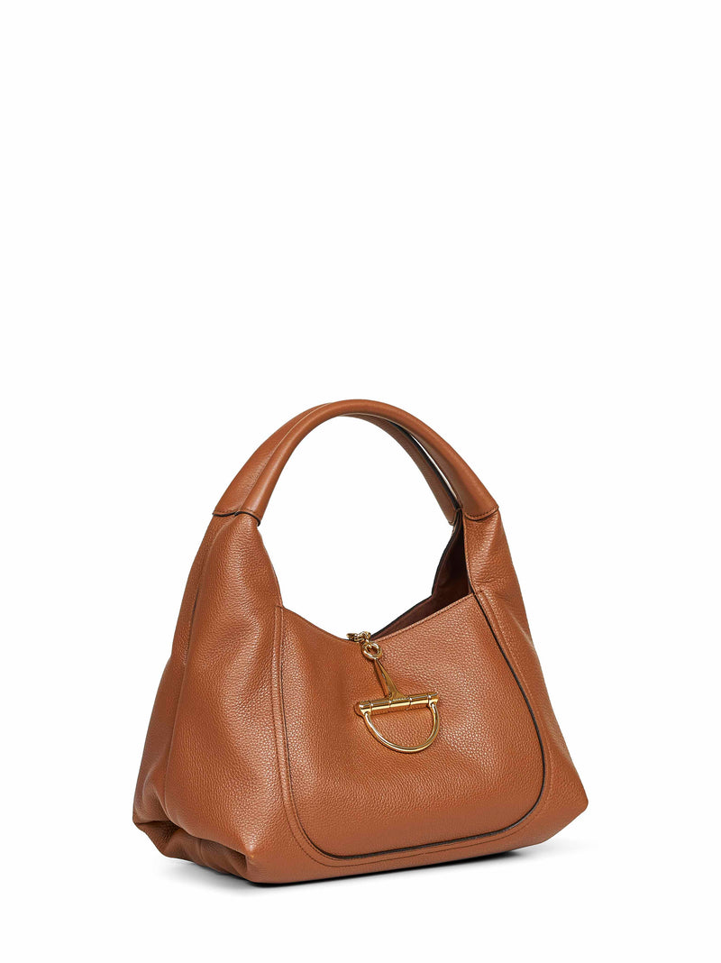 Gucci Softbit Shoulder Bag — Brown Calf Leather