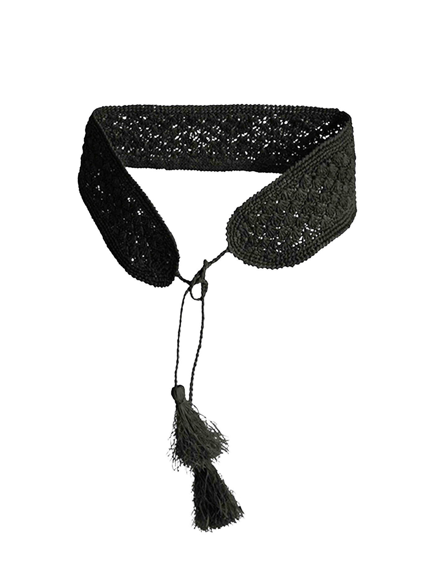 Ibeliv Bika Belt — Black Raffia