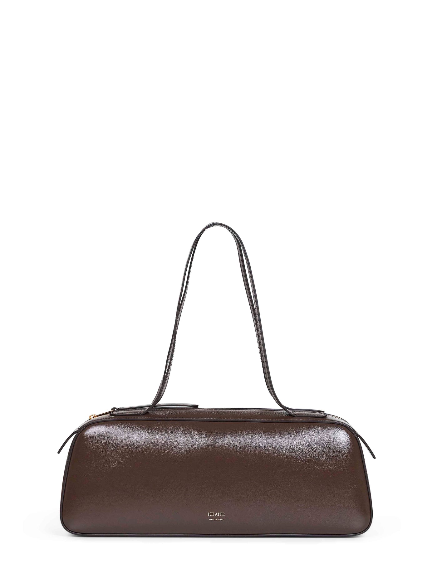 Khaite Simona Shoulder Bag — Brown Calf Leather