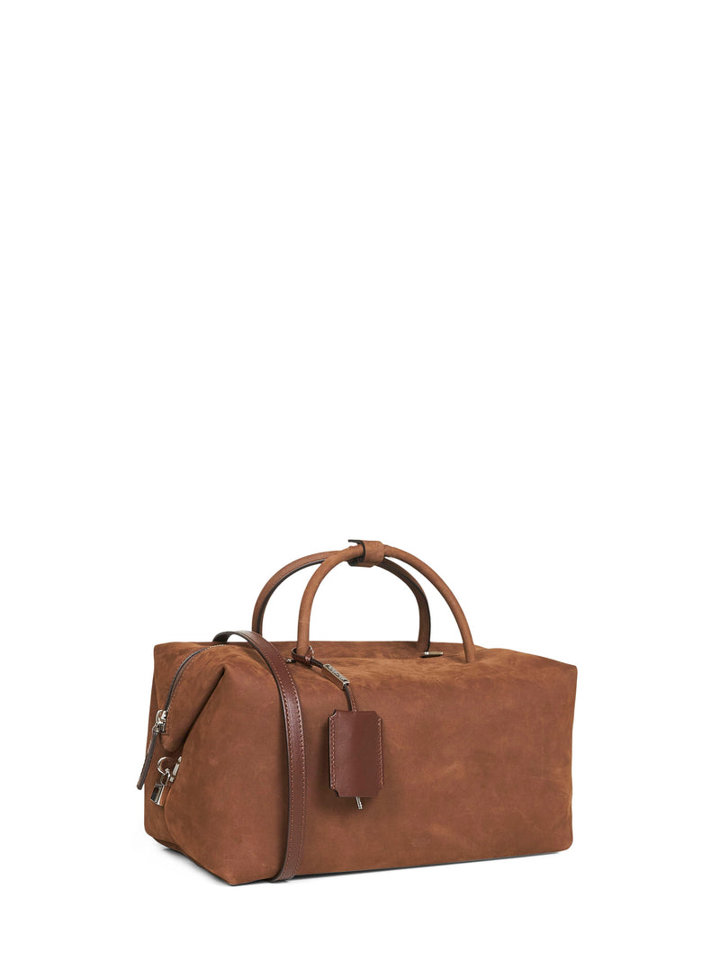 Max Mara Bowler Top Handle Bag — Brown Calf Leather