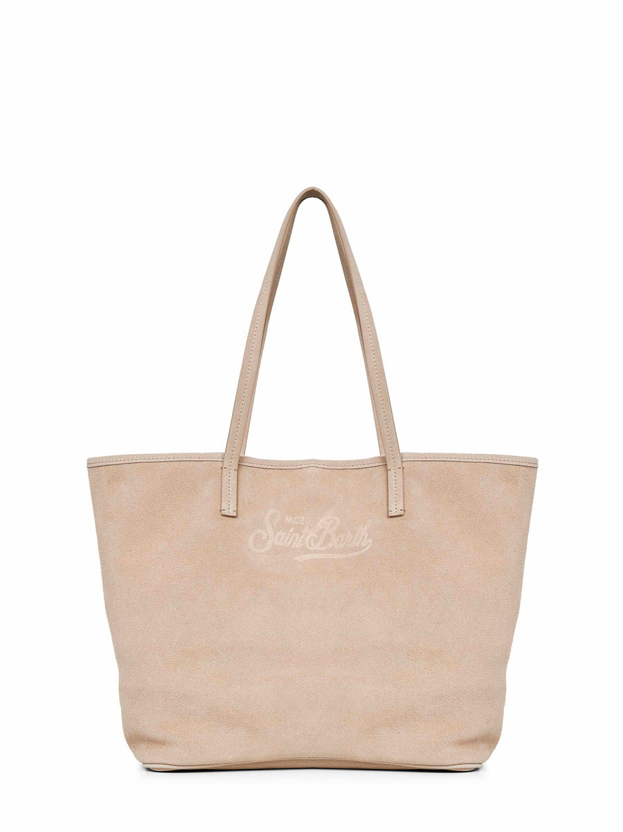 Mc2 Saint Barth City Shoulder Bag — Beige Bovine Leather (top Grain)