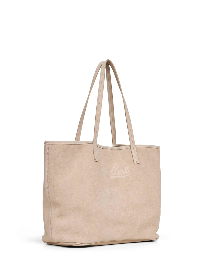 Mc2 Saint Barth City Shoulder Bag — Beige Bovine Leather (top Grain)