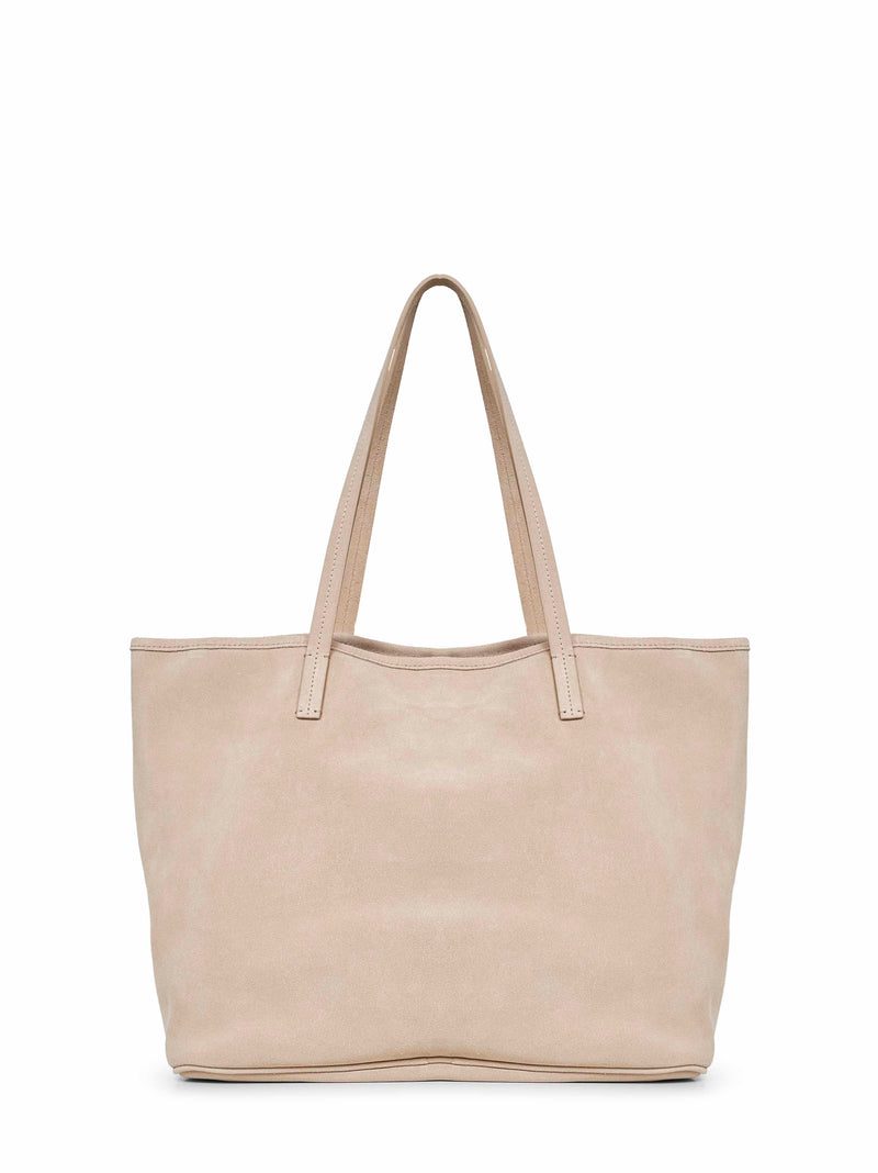 Mc2 Saint Barth City Shoulder Bag — Beige Bovine Leather (top Grain)