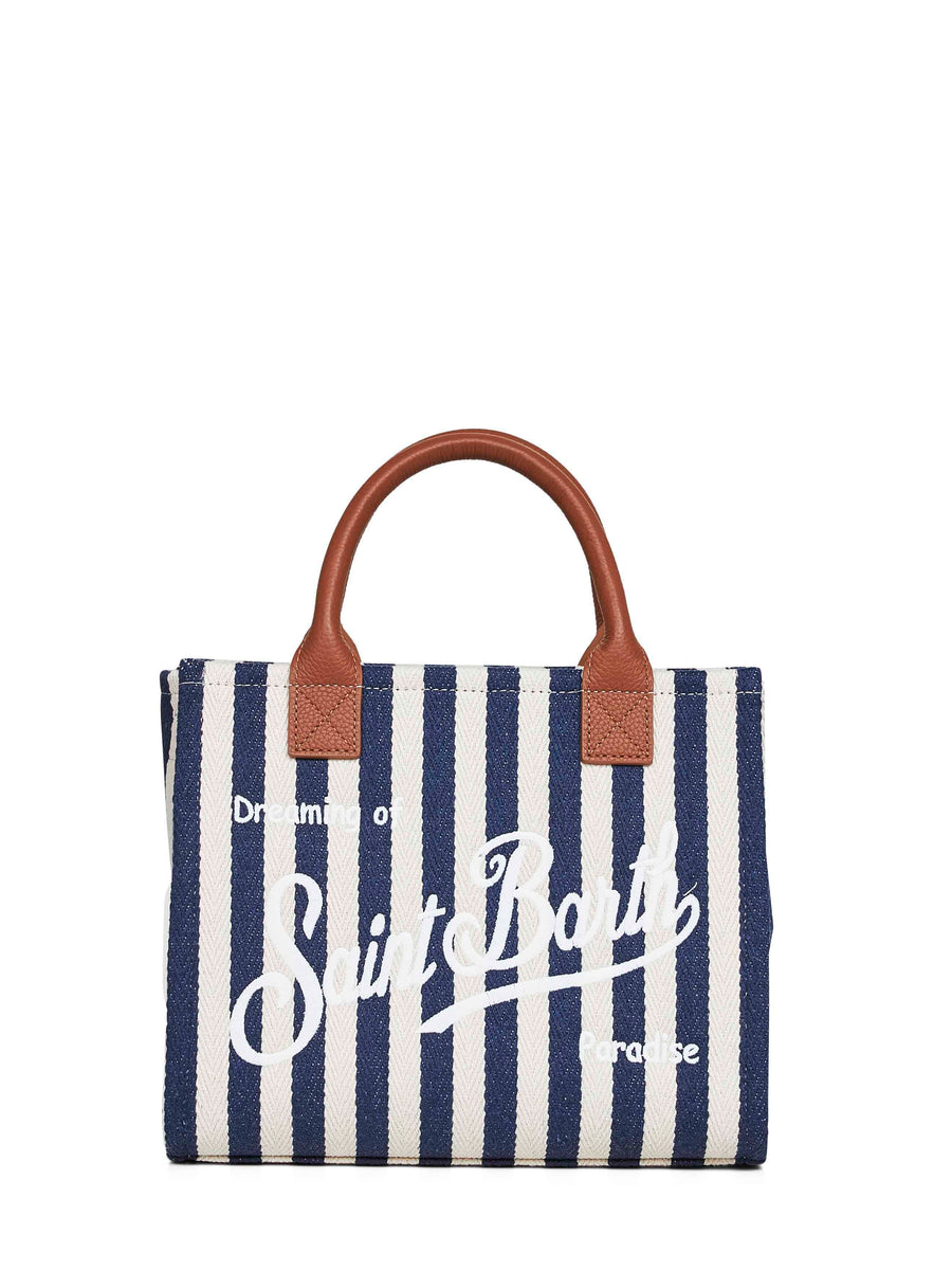 Mc2 Saint Barth Top Handle Bag — Navy Calf Leather