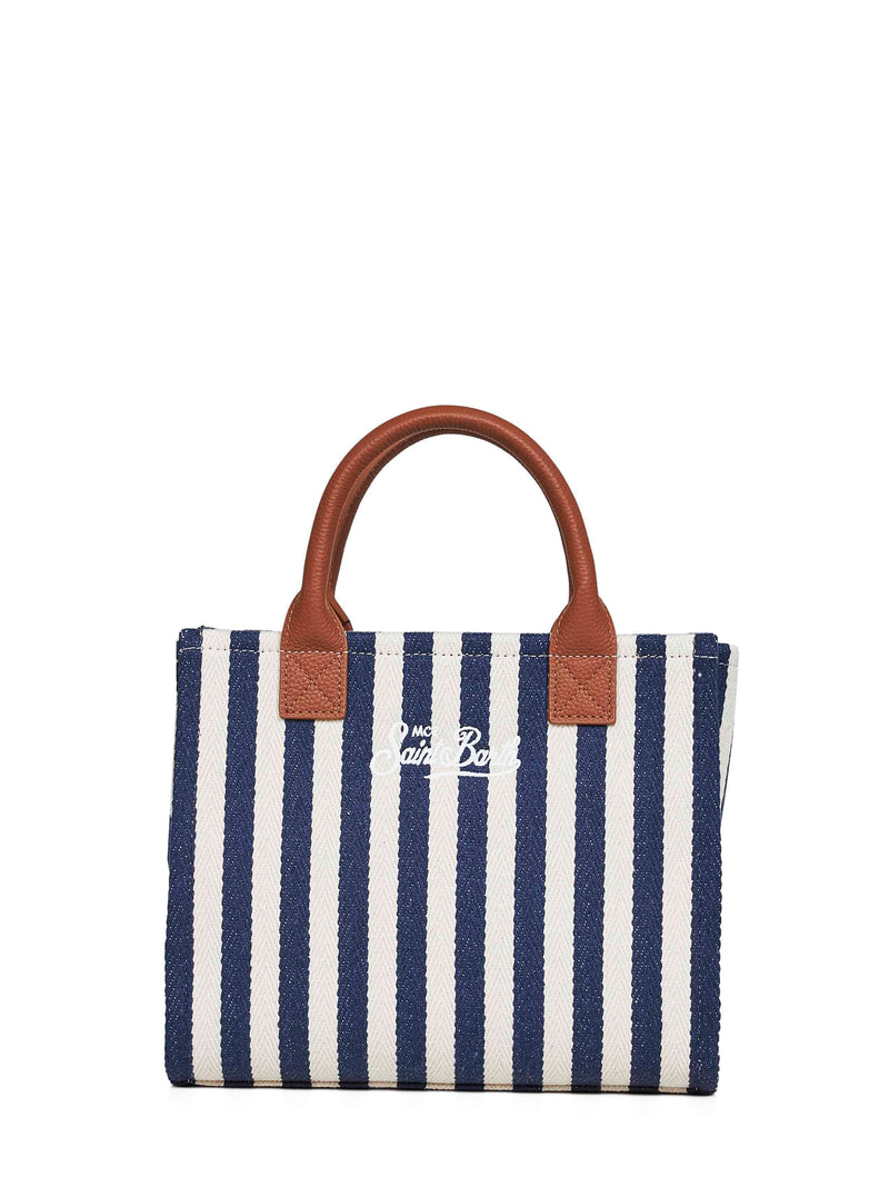 Mc2 Saint Barth Top Handle Bag — Navy Calf Leather